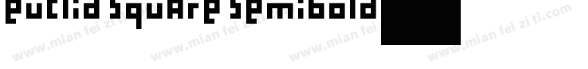Euclid Square SemiBold字体转换